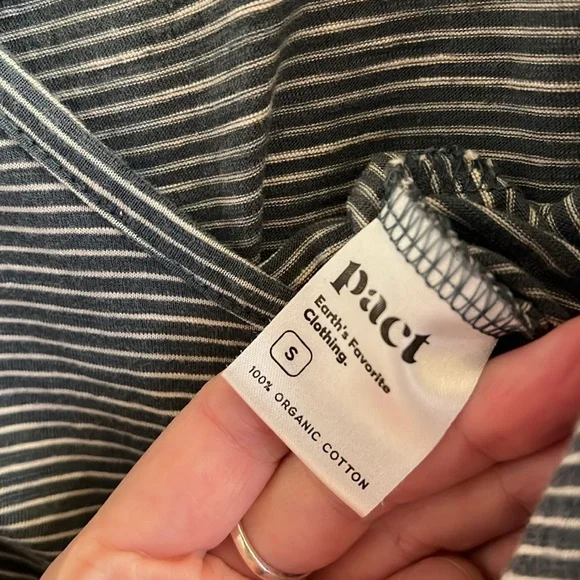 PACT 100% Organic Cotton Jumpsuit NWOT - Picture 7 of 7